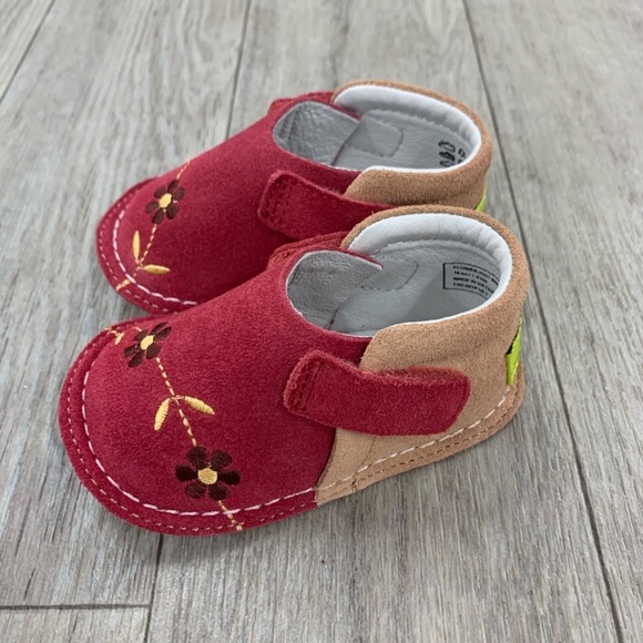 Pipit Flower Apricot Camel Suede Walkers - Picture 3 of 6